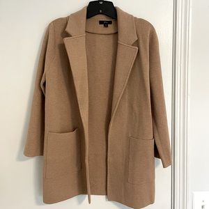 J. Crew Sophie open-front sweater-blazer - khaki size S - like new